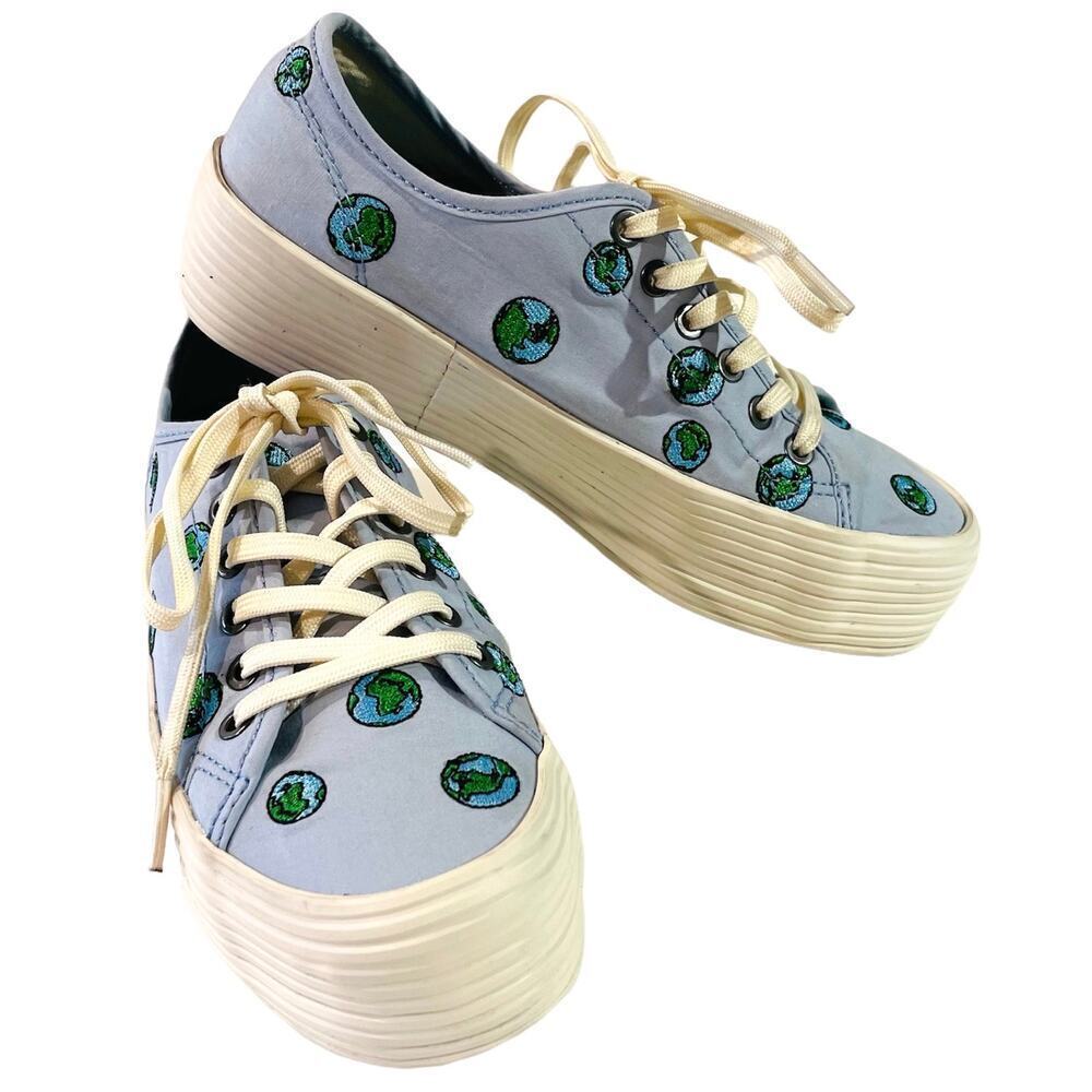 SeaVees Blue Mist Earth Monterey Platform Sneakers Size 5